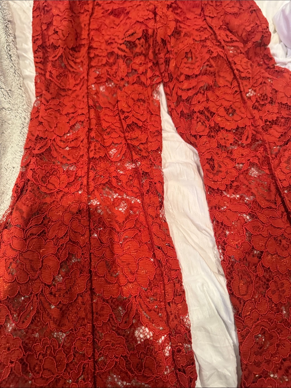 bebe Red Lace Two-Piece Set - Picture 7 of 9